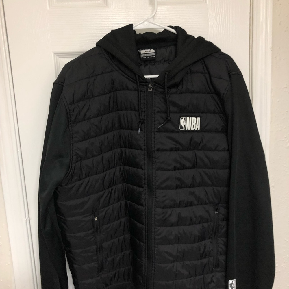 NBA jacket black color size large
